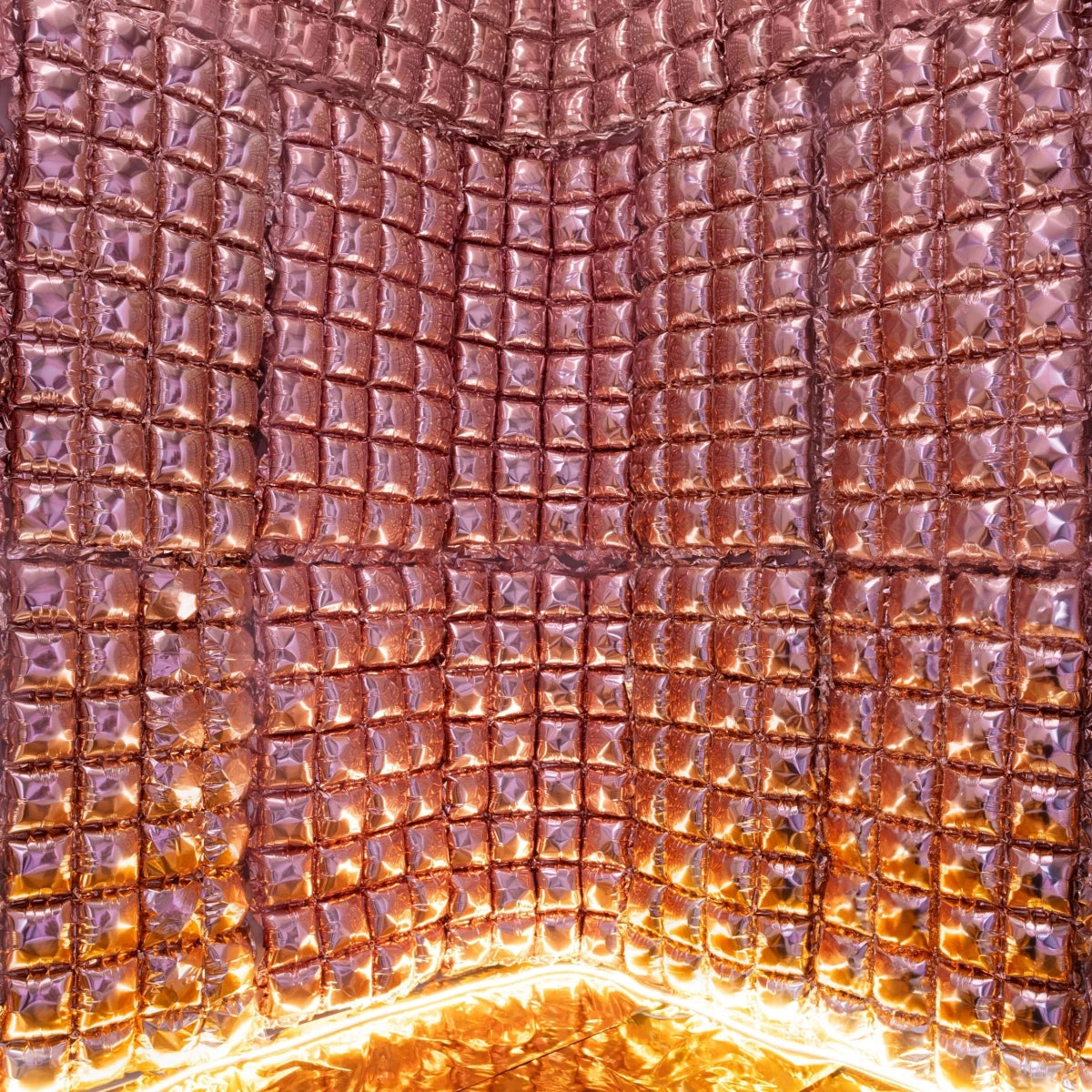 RECTANGULAR FOIL BALLOON BACKDROP ROSE GOLD (72x143CM) 28"x56"