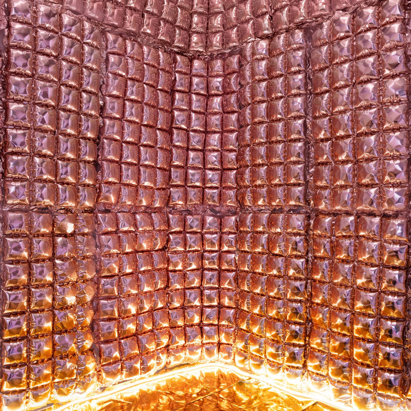RECTANGULAR FOIL BALLOON BACKDROP ROSE GOLD (72x143CM) 28"x56"