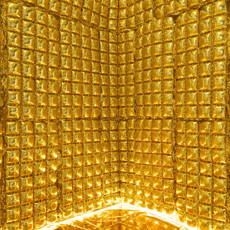 RECTANGULAR FOIL BALLOON BACKDROP GOLD (72x143CM) 28"x56"