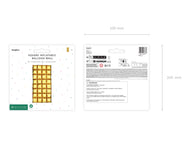 RECTANGULAR FOIL BALLOON BACKDROP GOLD (72x143CM) 28"x56"