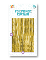 Gold Matte Foil Fringe Door Curtain