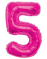 Number 5 Hot Pink - 34" in