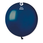 Solid Balloon Navy G150-102 | 25 balloons per package of 19'' each | Gemar Balloons USA