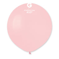 GEMAR | Solid Balloon Powder Pink #107 - 19 in. Marshmallow