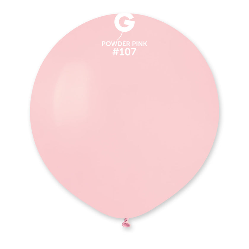 GEMAR | Solid Balloon Powder Pink #107 - 19 in. Marshmallow