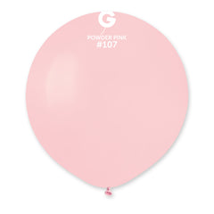 GEMAR | Solid Balloon Powder Pink #107 - 19 in. Marshmallow