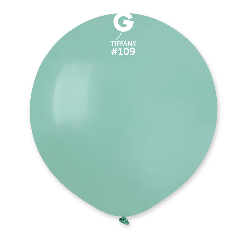 GEMAR | Solid Balloon Tiffany #109 - 19 in. Marshmallow