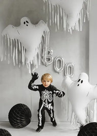 FOIL BALLOON GHOST WITH TASSELS (93X86CM)