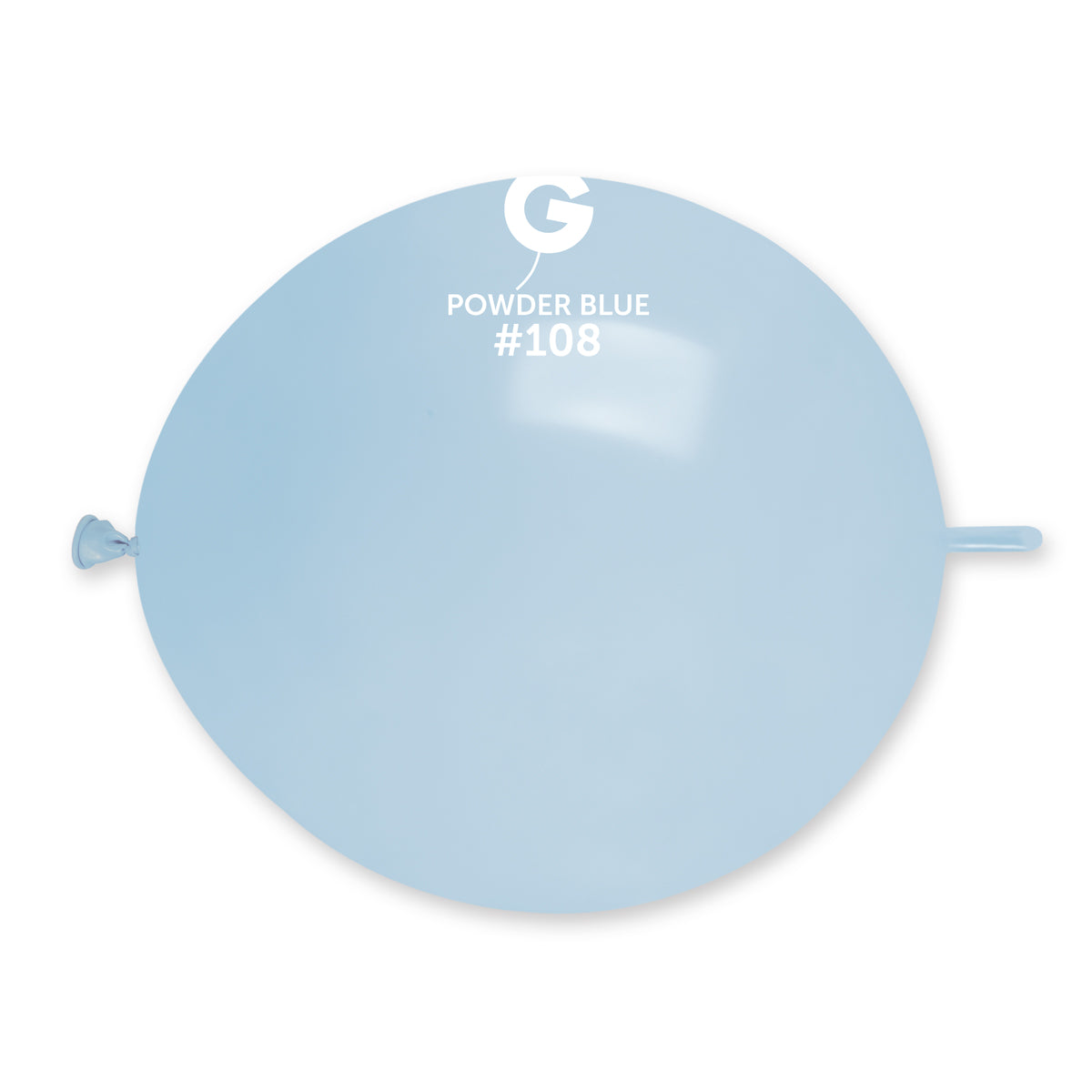 GEMAR | Solid Balloon Powder Blue G-Link #108 - 13 in.