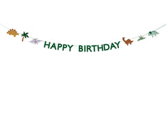 BANNER HAPPY BIRTHDAY DINO MIX (3M) PARTY DECO