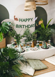BANNER HAPPY BIRTHDAY DINO MIX (3M) PARTY DECO