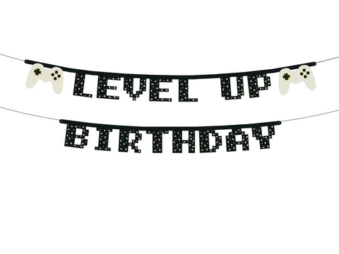 BANNER LEVEL UP BIRTHDAY (2.5M) PARTY DECO