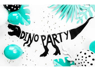 BANNER DINOSAURS DINO PARTY BLACK (2M) PARTY DECO