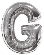 Letter G Silver- 34" in