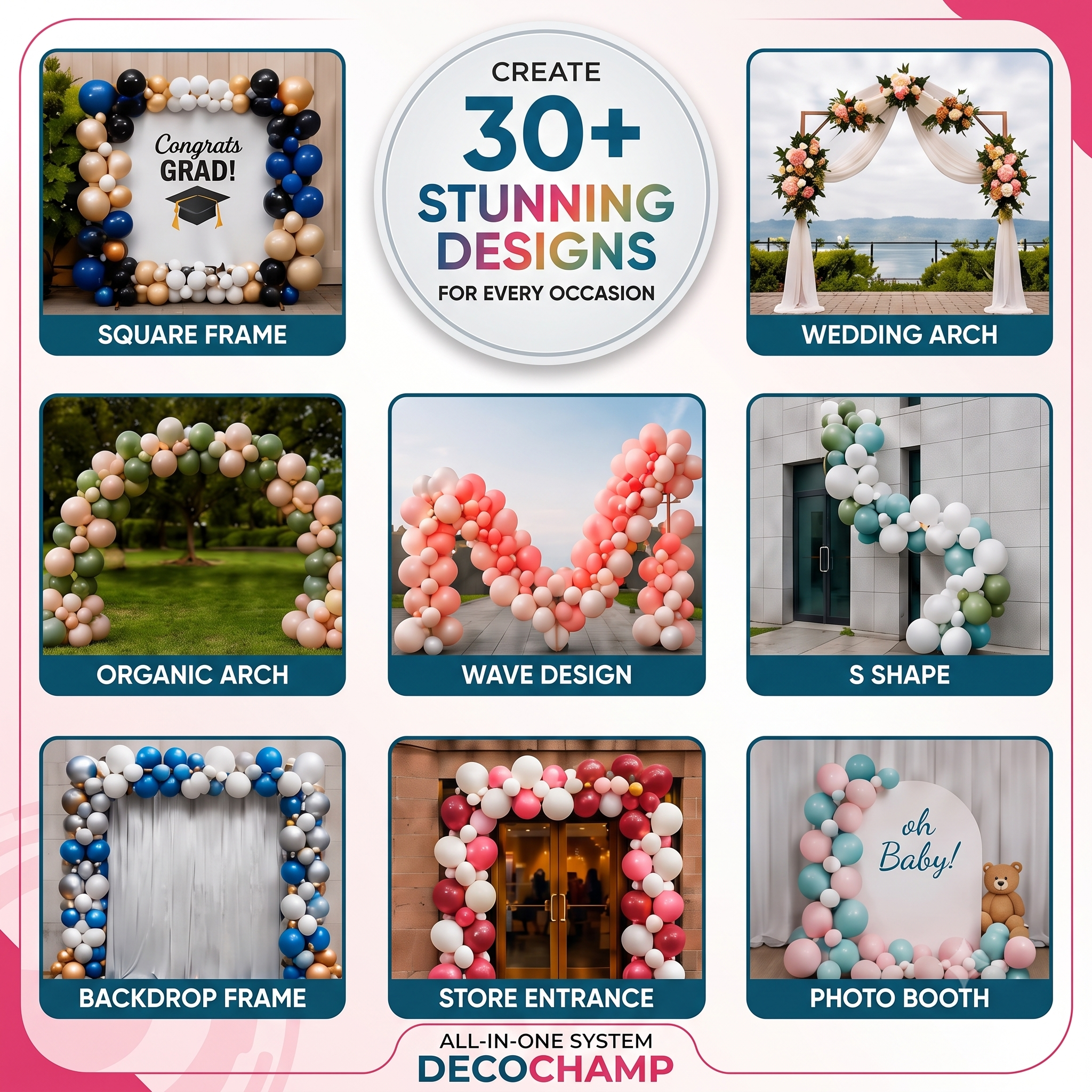 Decochamp Ultimate All-in-One Modular Outdoor Frame Kit