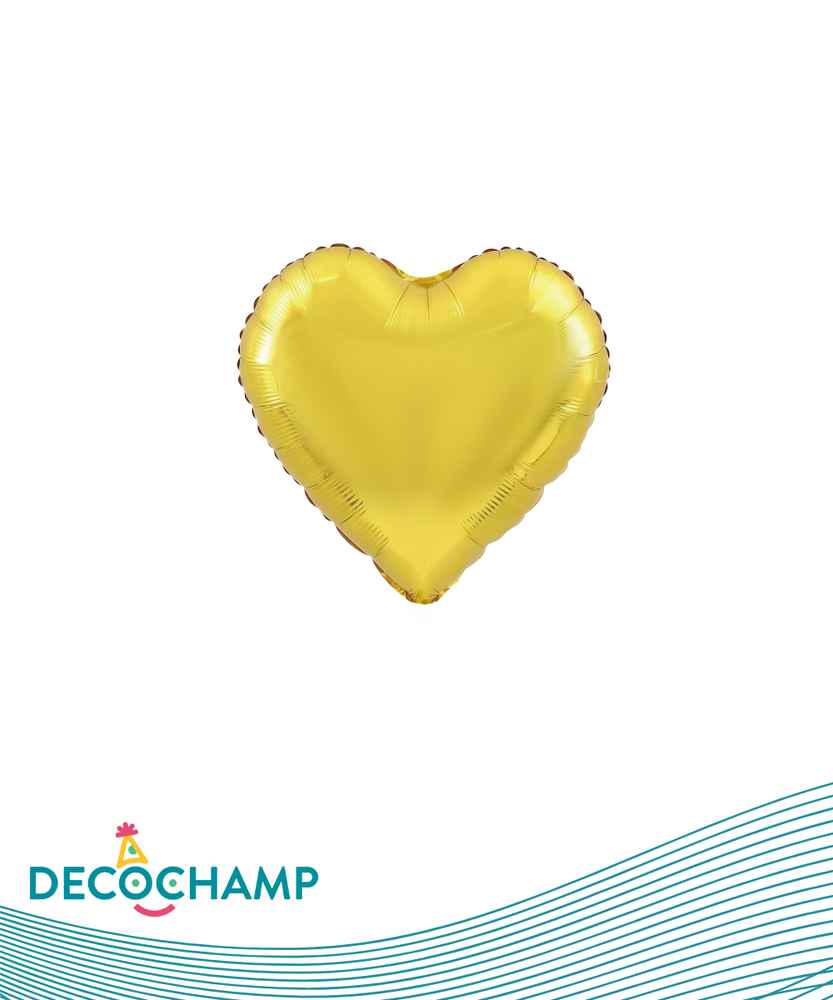 DecoHeart 18" Gold (Single Pack)