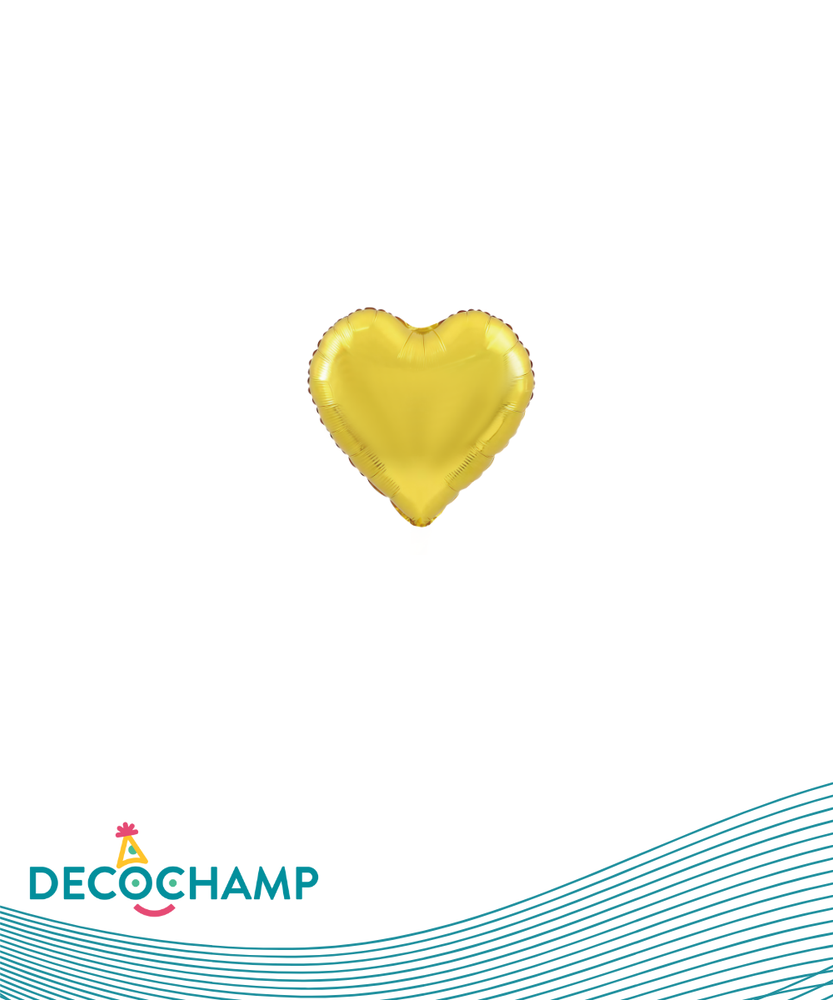 DecoHeart 4" Gold (5 Units per package)