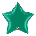 Green Star Shaped Foil Balloon 9
