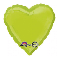 2 Satin Luxe Heart Anagram 18" (Choose Your Color)