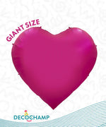Pink DecoHeart Balloons 68"