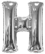 Letter H Silver- 34" in