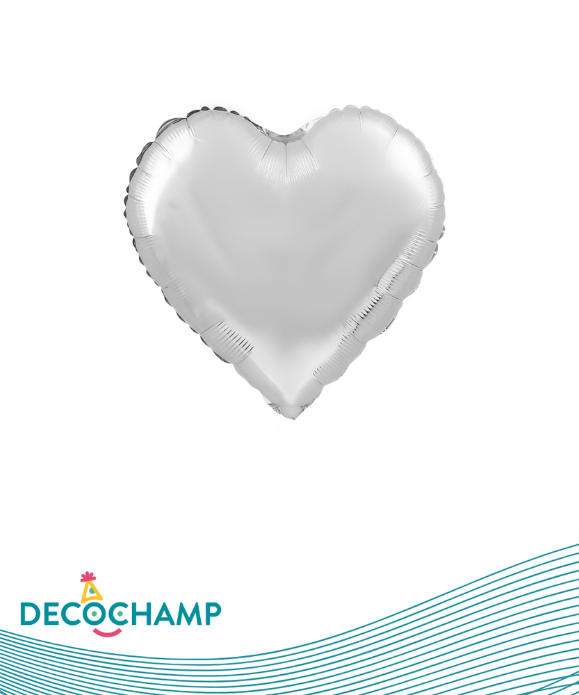 DecoHeart 24" Silver (Single Pack)