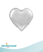 DecoHeart 24" Silver (Single Pack)