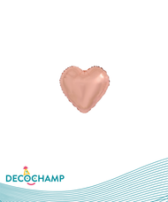 DecoHeart 4" Rose Gold (5 Units per package)