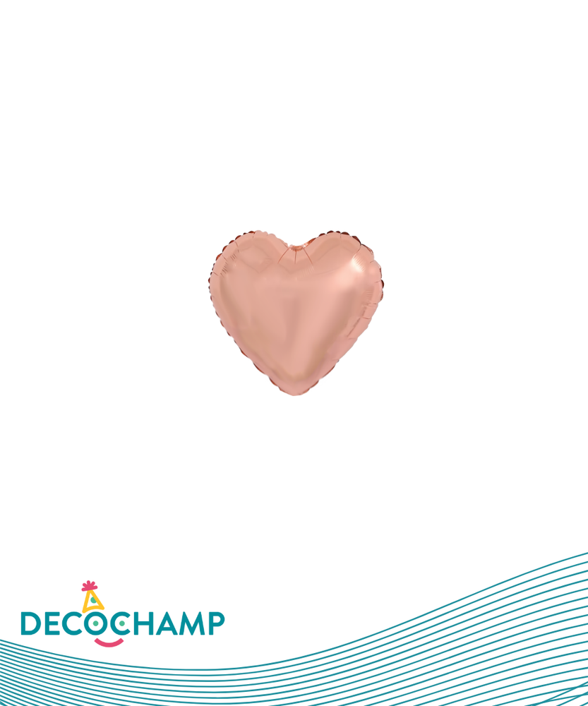 DecoHeart 4" Rose Gold (5 Units per package)