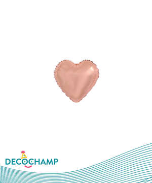 DecoHeart 4" Rose Gold (5 Units per package)