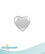 DecoHeart  9" Silver (5 Units per package)