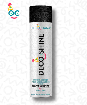 Decoshine Spray Combo (1 Can Clear - 1 Can Glitter Silver - 1 Can Glitter Gold) - 14.10 oz (600 ML) each one