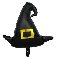 Witch Hat Black Satin Flat 22