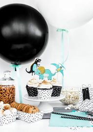 CAKE TOPPER DINOSAURS MIX (10.5/20CM - 1PKT/5PC)