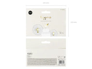 CAKE TOPPER FIRST COMMUNION (26.5-31.5CM - 1PKT/6PC)