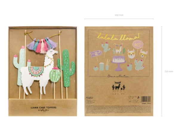CAKE TOPPER LLAMA (1PKT/5PC)