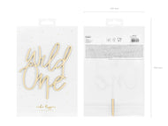 Wooden Topper Wild One  KPT60-100