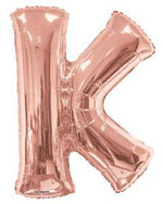 Letter K Rose Gold- 14" in