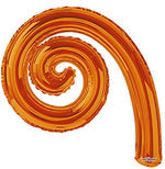 Metallic Orange 5-pack Kurly Spiral Foil 14