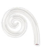 White 5-pack Kurly Spiral Foil 14" in