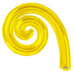 Metallic Yellow 5-pack Kurly Spiral Foil 14