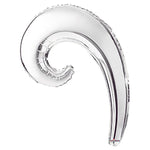 Silver 5-pack Kurly Wave Foil 14"