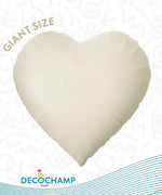 Latte DecoHeart Balloons 68"