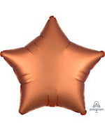 Luxe Amber Satin Star Shaped Foil Balloon 18" (2 Units per package)