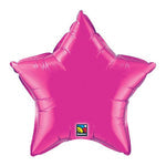 Magenta Star Shaped Foil Balloon 4" (5 Units per package)