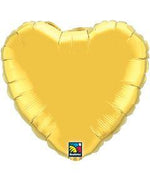Gold Heart Shaped Foil Balloon 4" (5 Units per package)