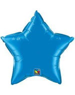 Blue Star Shaped Foil Balloon 4