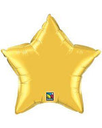 Gold Star Shaped Foil Balloon 9