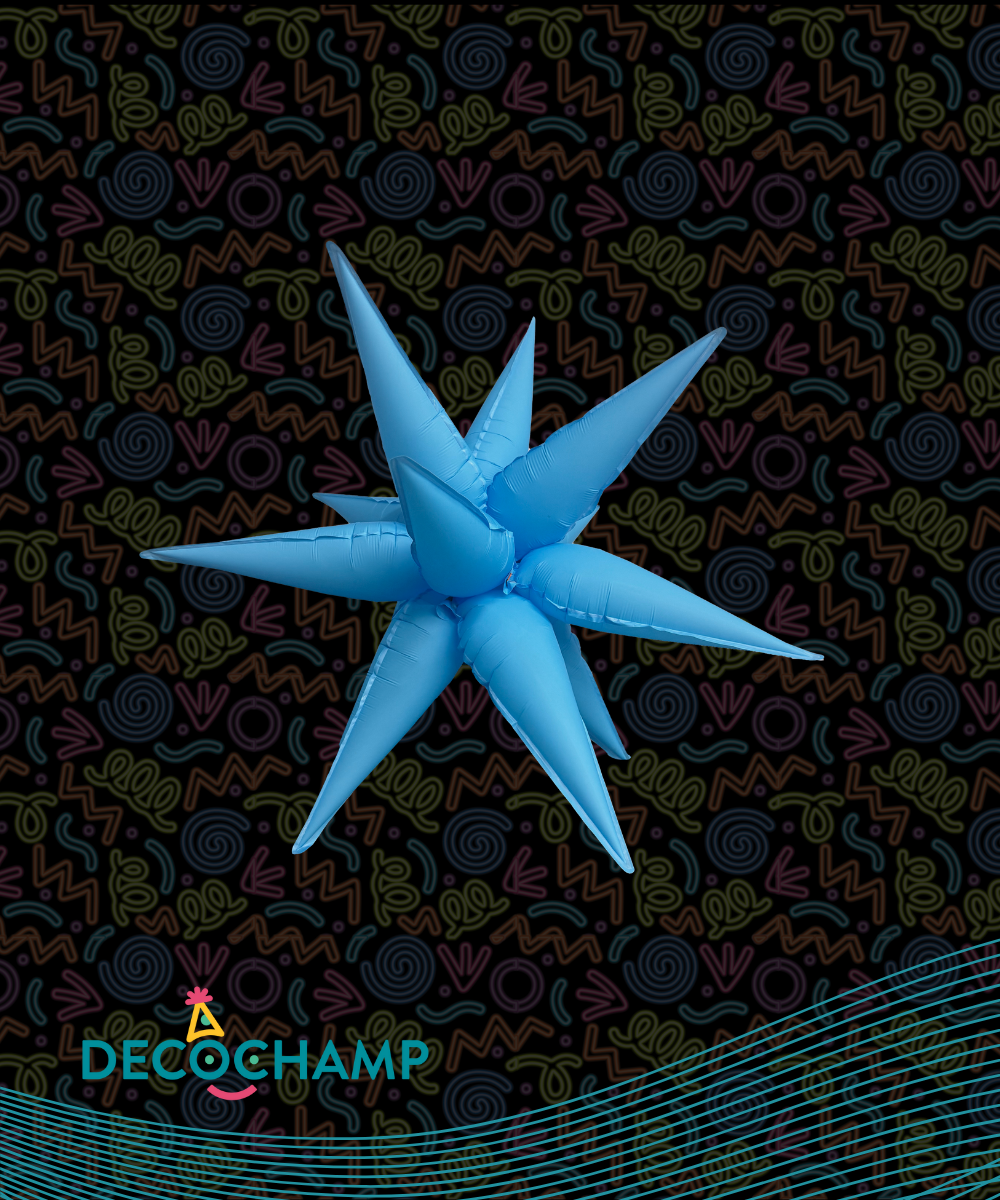 Neon Blue Starburst 26" (Single Pack))