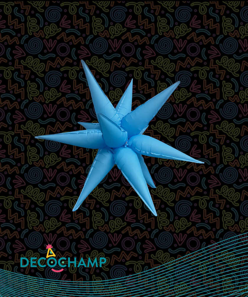 Neon Blue Starburst 26" (Single Pack))